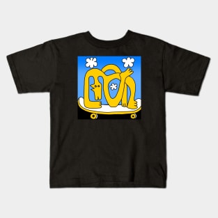 skateboarding dog Kids T-Shirt